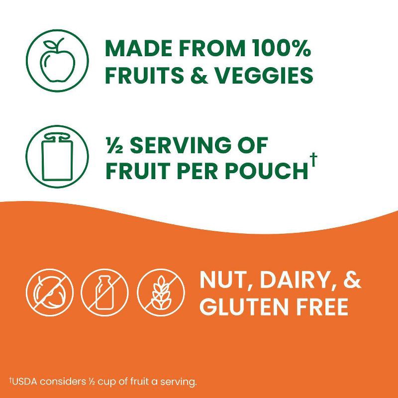 slide 6 of 6, GoGo SqueeZ Fruit & VeggieZ No Sugar Added Applesauce and Puree Pedal Peach and Speedy Strawberry Variety Pack - 3.2oz/12ct, 12 ct; 3.2 oz