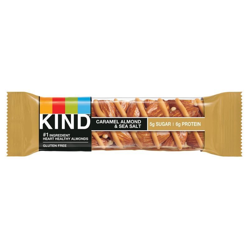 slide 8 of 8, KIND Bars Caramel Almond & Sea Salt Gluten Free Snacks - 6ct, 6 ct