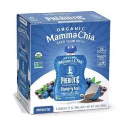 Mamma Chia Blueberry Acai Squeeze Vitality Snack Pouches - 14oz/4pk