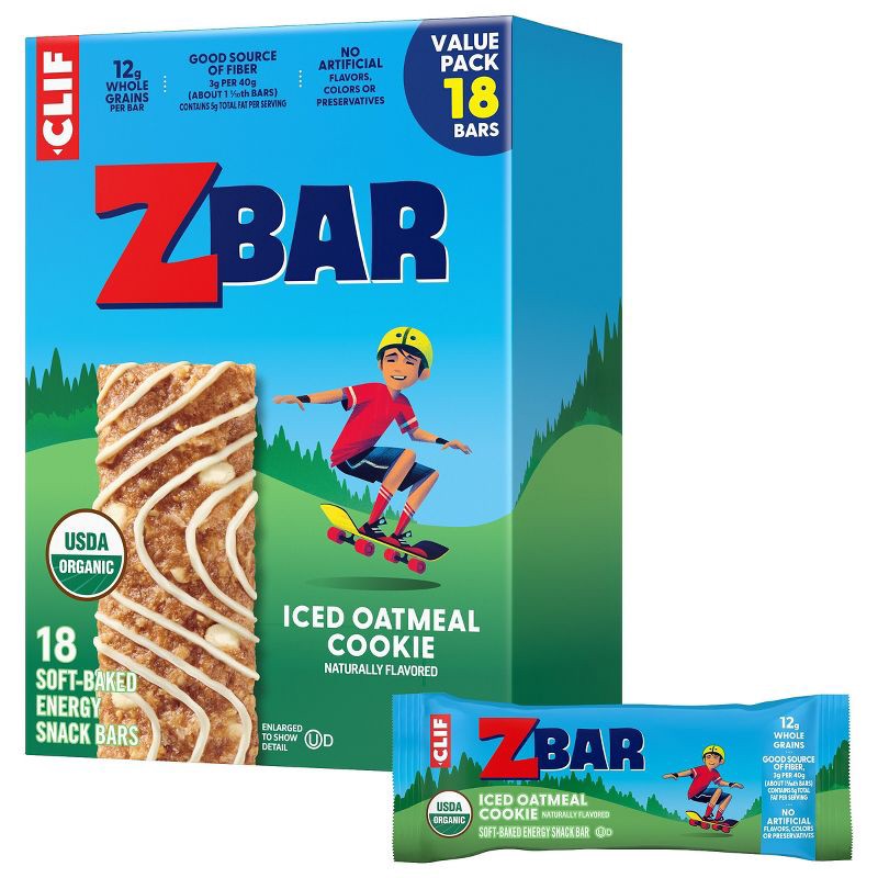 slide 1 of 14, Zbar Iced Oatmeal Cookie Organic Granola Snack Bars - 22.86oz/18pk, 22.86 oz; 18 ct