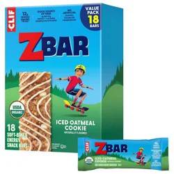 Zbar Iced Oatmeal Cookie Organic Granola Snack Bars - 22.86oz/18pk