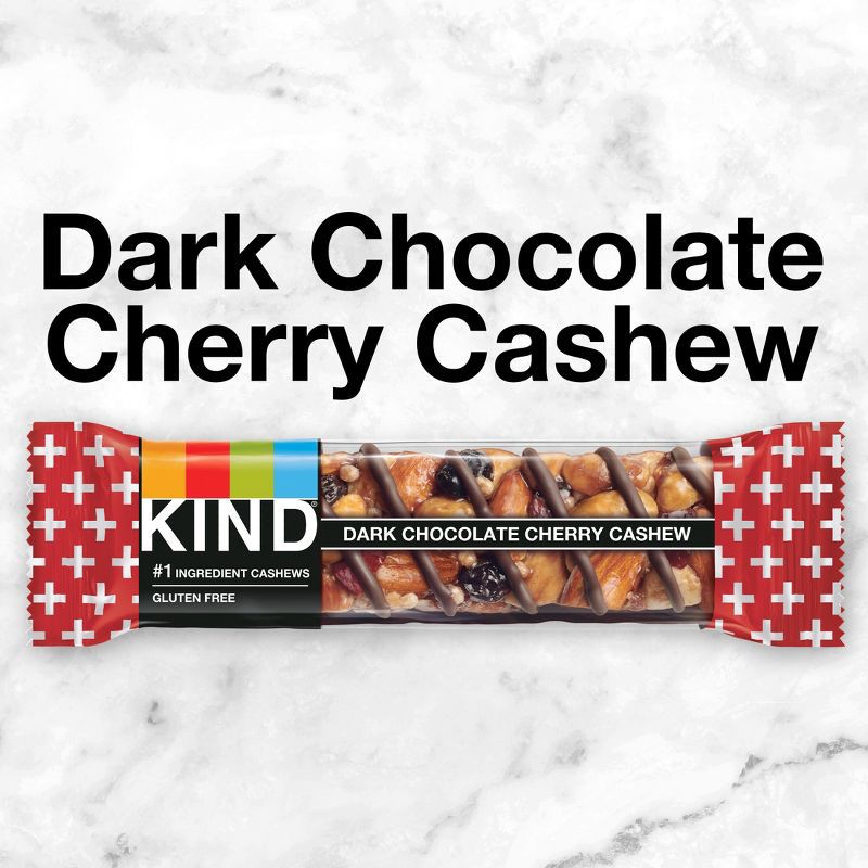 slide 4 of 7, KIND Bars Dark Chocolate Cherry Cashew Gluten Free Snacks - 6ct, 6 ct