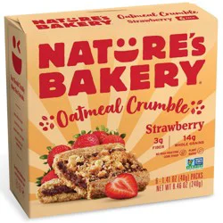 Nature's Bakery Strawberry Crumble Bar - 8.46oz/6ct