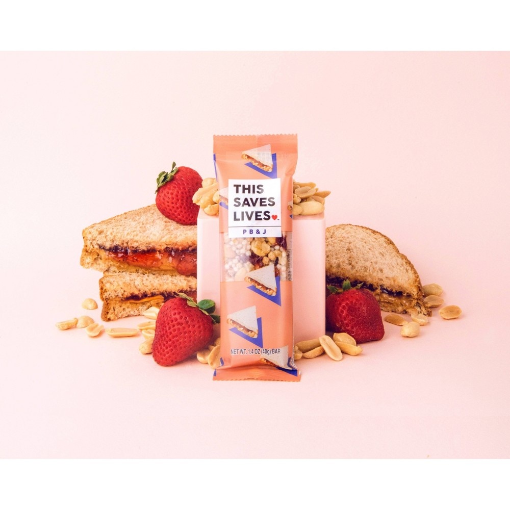 slide 4 of 8, This Bar Saves Lives This Saves Lives Peanut Butter & Jelly Nutritional Bars, 4 ct