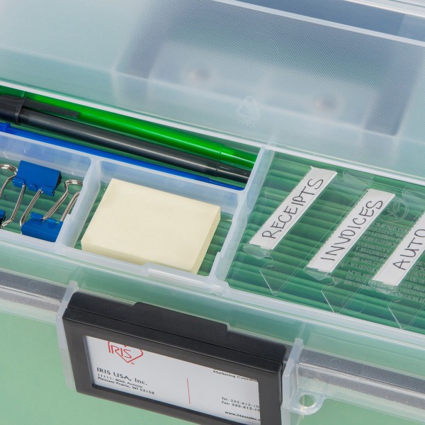 slide 9 of 10, IRIS Weathertight Plastic Storage File Box, 1 ct