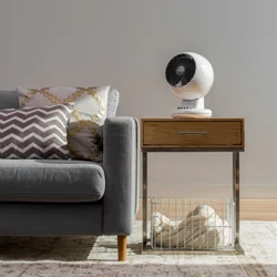 Compact Personal Oscillating Fan White - Woozoo: Quiet Desk Fan with Timer & Adjustable Tilt, 3 Speeds, Indoor Use