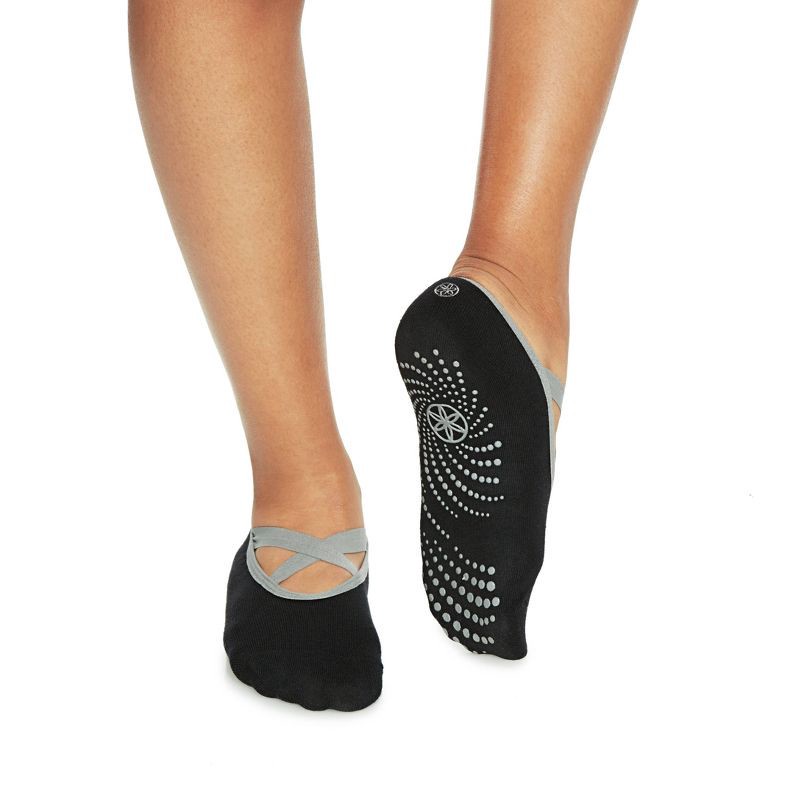 slide 2 of 4, Gaiam Yoga Barre Socks - Black, 1 ct