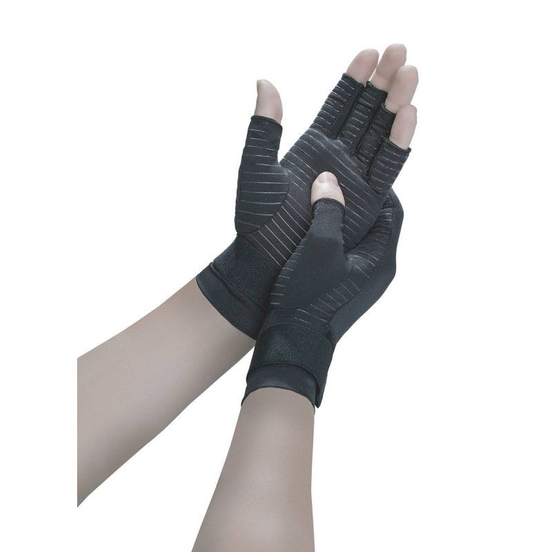 slide 3 of 5, Copper Fit Hand Relief Gloves - S/M, 1 ct