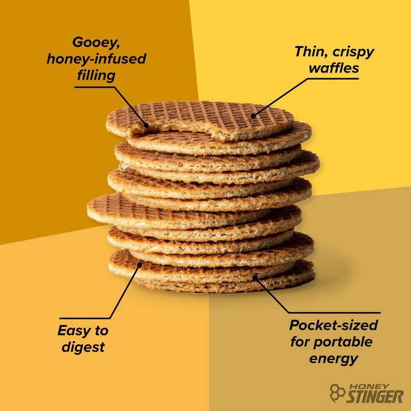 slide 4 of 6, Honey Stinger Organic Honey Energy Waffle - 6pk, 6 ct