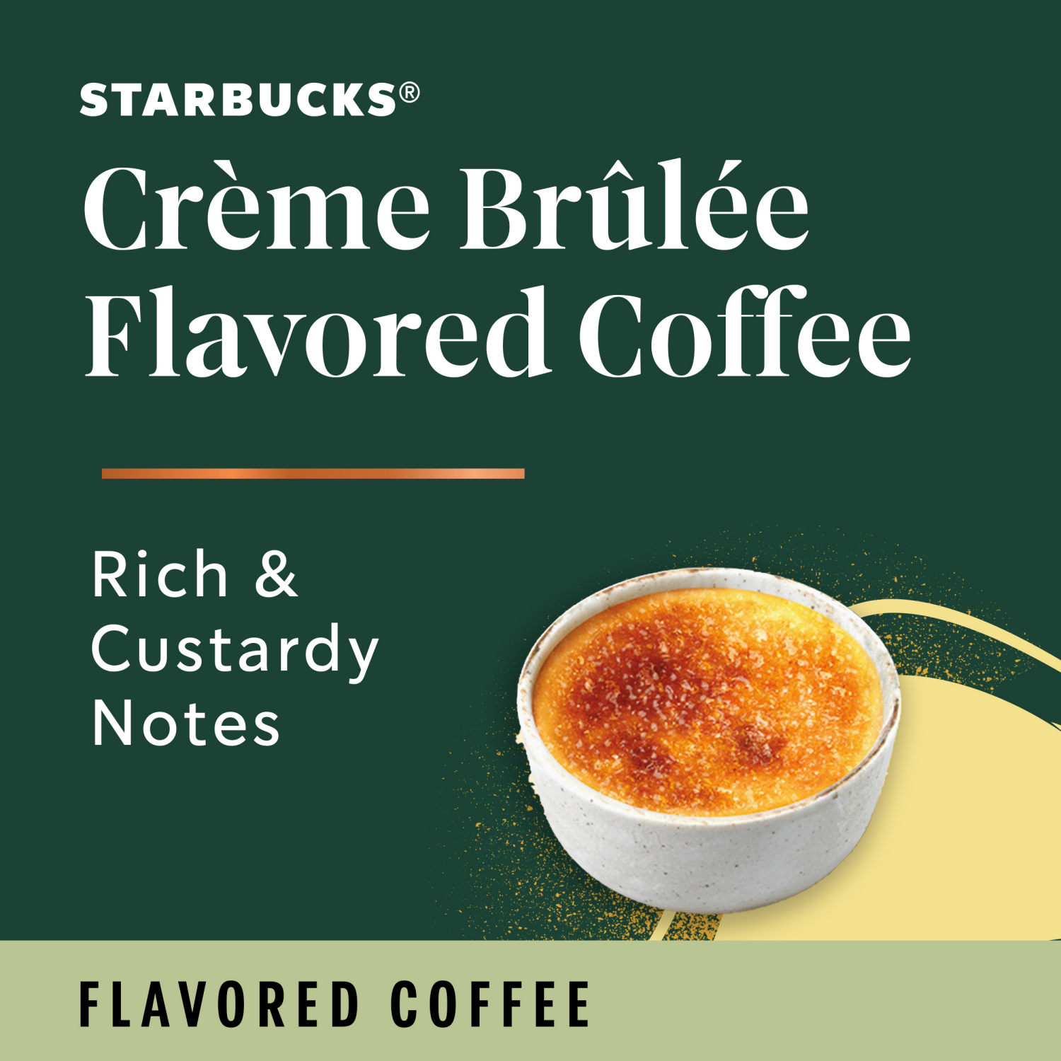 slide 2 of 5, Starbucks Ground Creme Brulee Flavored Coffee 10 K-Cup Pods, 10 ct