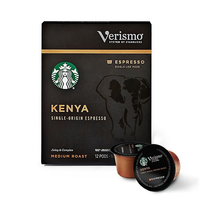 slide 2 of 4, Starbucks Verismo Kenya Single Origin Espresso Pods, 12 ct