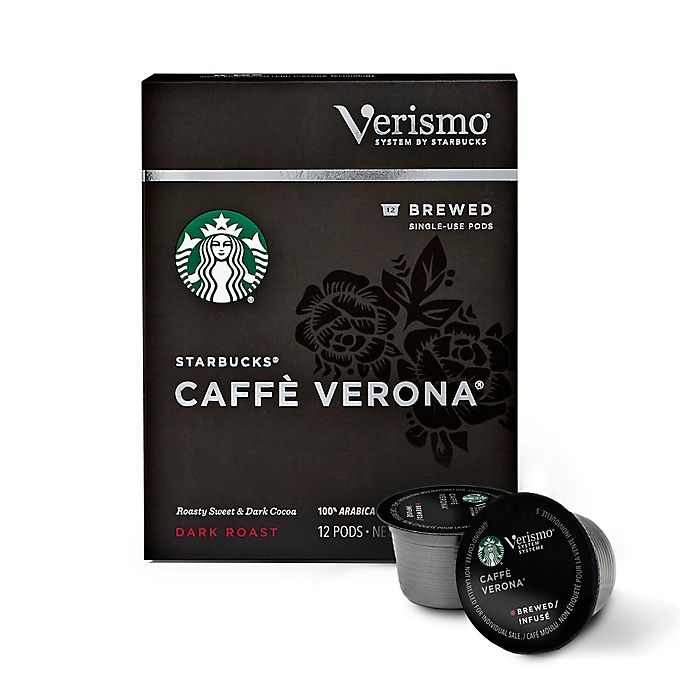 slide 2 of 7, Starbucks Verismo Caffe Verona Brewed Coffee Pods, 12 ct