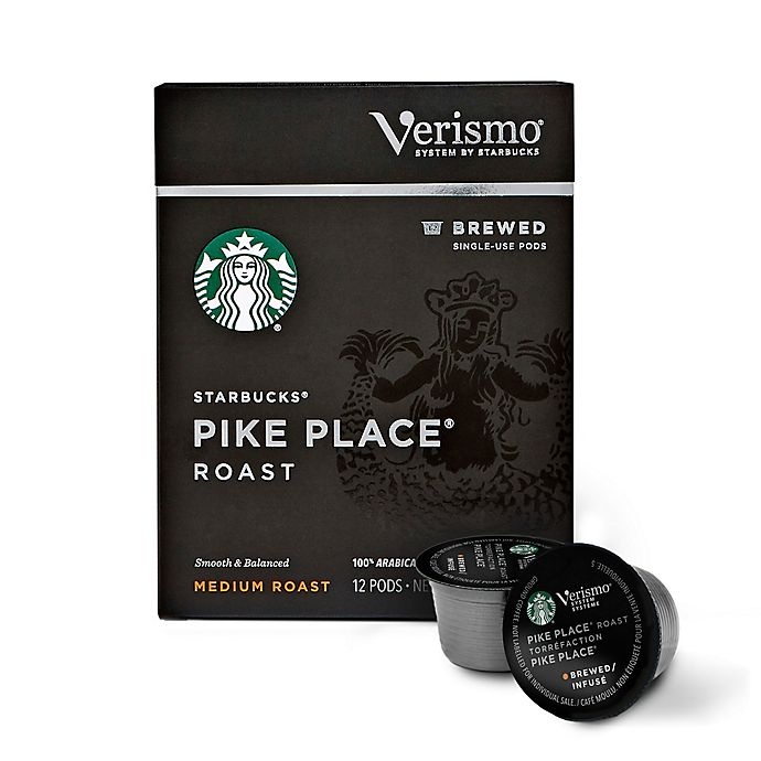 slide 2 of 4, Starbucks Verismo Pike's Place Brewed Coffee Pods, 12 ct