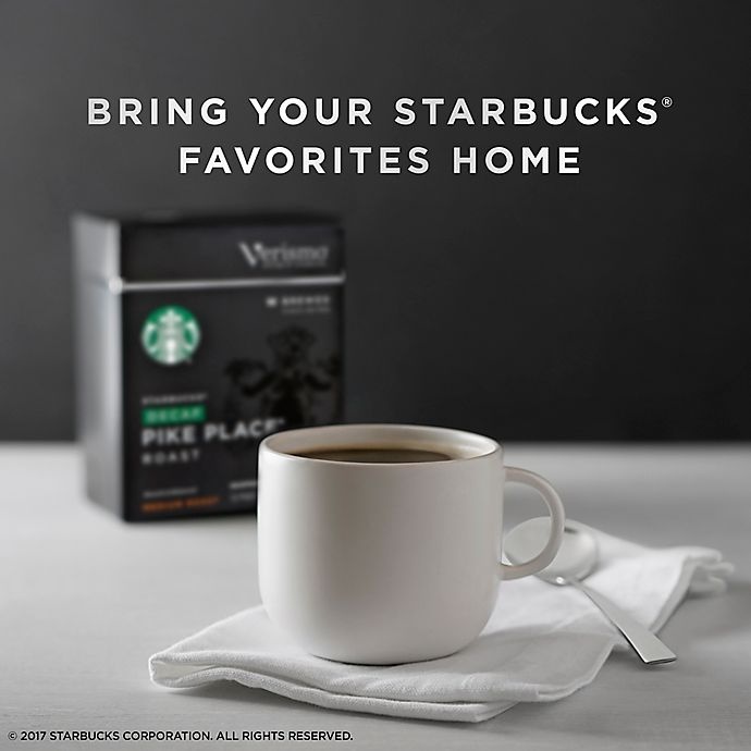 slide 3 of 4, Starbucks Verismo Decaf Pike Place Roast Brewed Coffee Pods, 12 ct