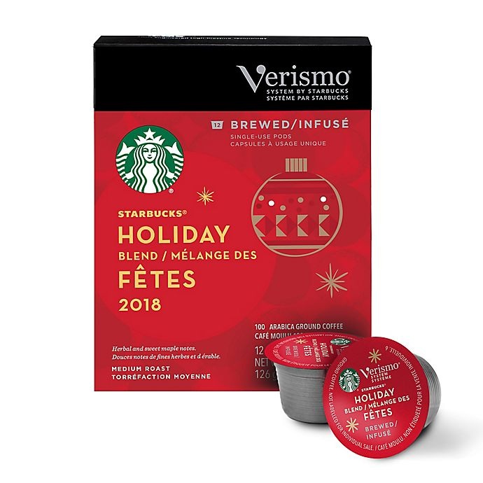 slide 2 of 2, Starbucks Verismo Holiday Blend Brewed Coffee Pods, 12 ct