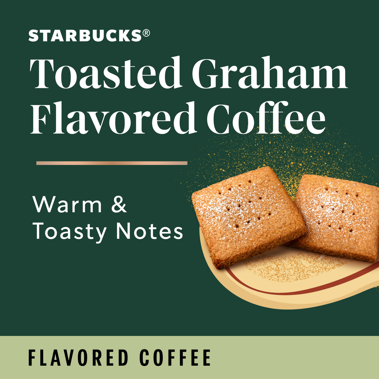 slide 2 of 5, Starbucks Toasted Graham Flavored Blonde Light Roast Single Serve Coffee for Keurig Brewers, 1 Box of 10 (10 total K-Cup pods), 10 ct