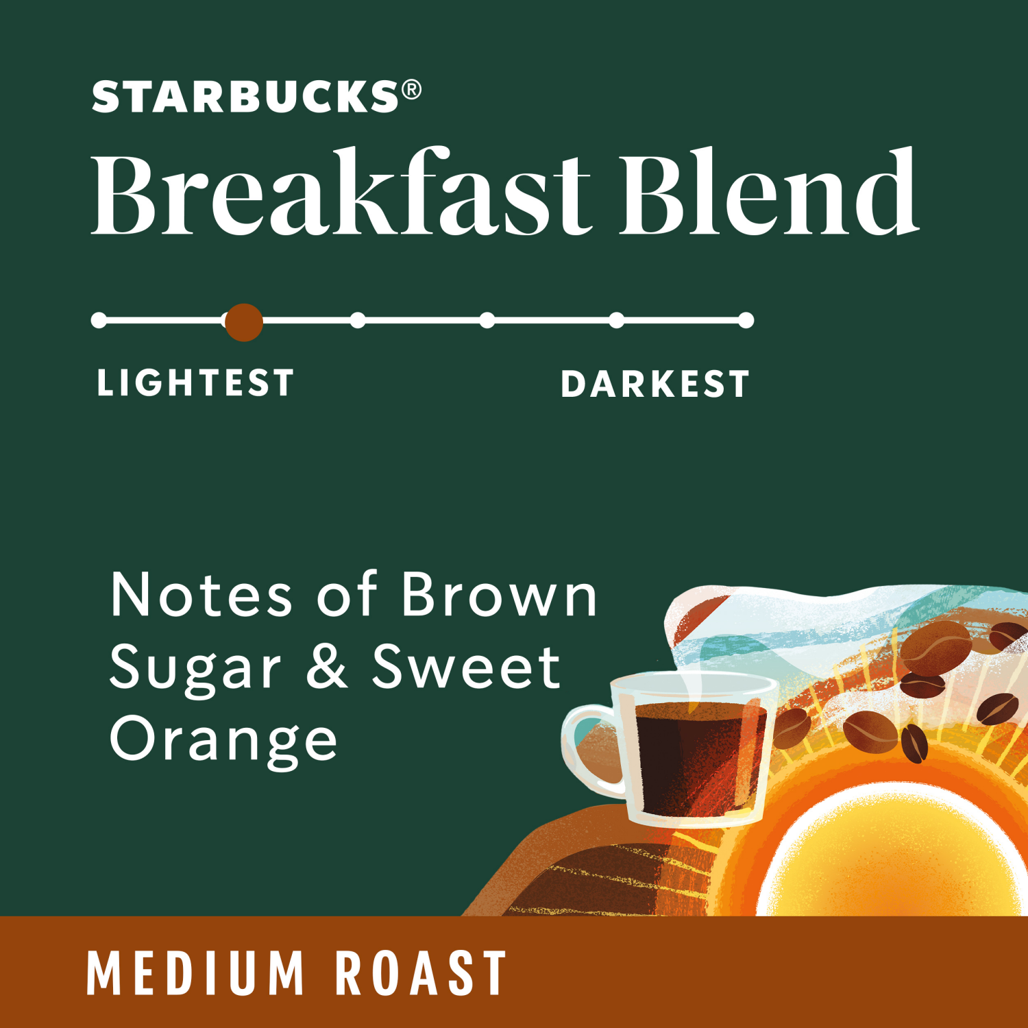 slide 2 of 5, Starbucks Medium Roast Ground 100% Arabica Breakfast Blend Coffee 12 oz, 12 oz
