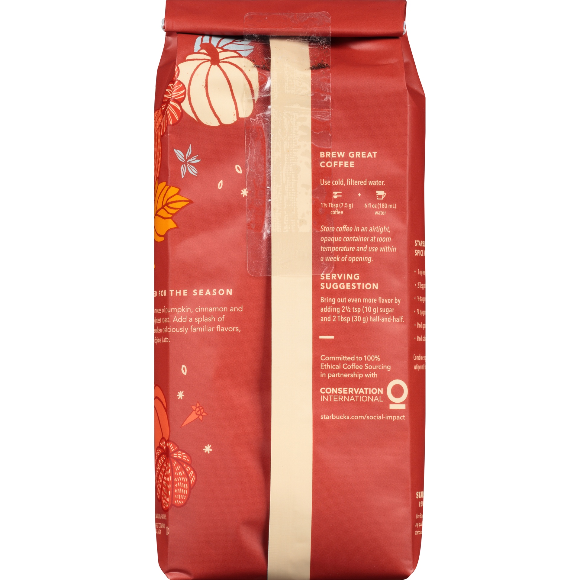 Starbucks Pumpkin Spice Light Roast Ground Coffee 11oz 11 oz Shipt