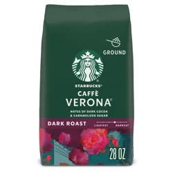 Starbucks Caffe Verona Dark Roast Ground 100% Arabica Coffee 28 oz