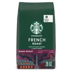 Starbucks Dark Roast Whole Bean French Roast Coffee 28 oz