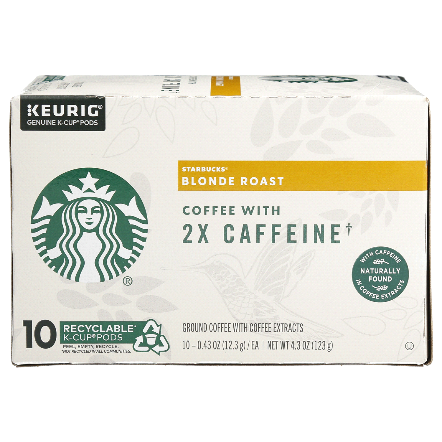 slide 1 of 2, Starbucks Veranda Blend Ground 100% Arabica Coffee Blonde Roast Coffee 10 - 0.43 oz Pods, 10 ct