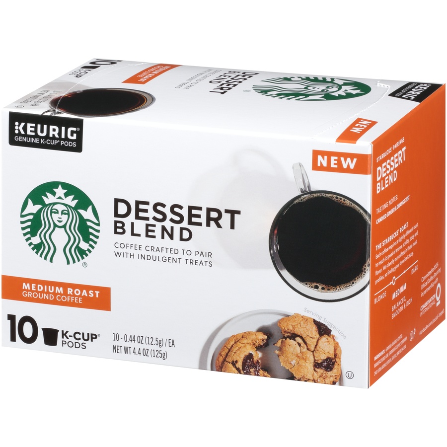 slide 2 of 7, Starbucks Dessert Blend Medium Roast Ground Coffee K-Cup Pods Ea. - 4.4 oz, 4.4 oz