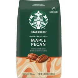 Starbucks Flavored Ground Coffee — Light Roast Coffee — Maple Pecan — Fall Limited Edition — 1 bag (17 oz)