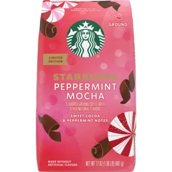 Starbucks Ground Peppermint Mocha Coffee 17 oz