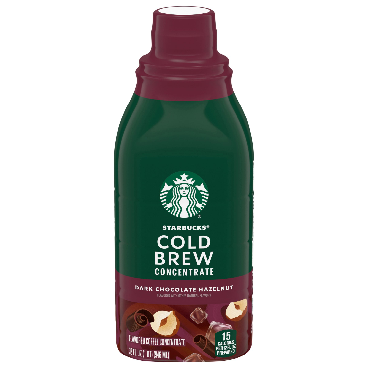 slide 2 of 2, Starbucks Cold Brew Dark Chocolate Hazelnut Coffee Concentrate 32 fl oz, 32 fl oz