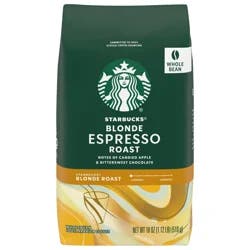 Starbucks Whole Bean Blonde Espresso Roast Coffee