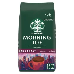 Starbucks Ground Dark Roast Morning Joe Coffee 12 oz