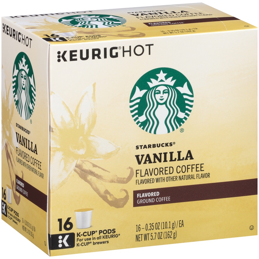 slide 2 of 7, Starbucks Vanilla Flavored Coffee K-Cups, 16 ct