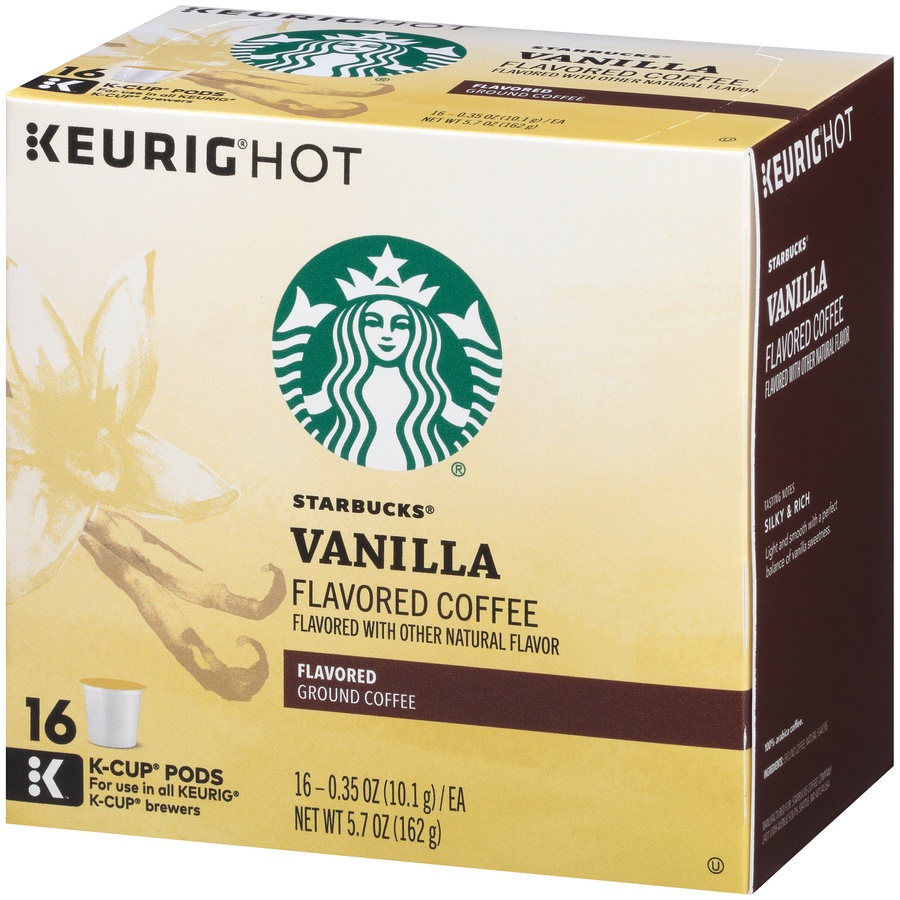 slide 3 of 7, Starbucks Vanilla Flavored Coffee K-Cups, 16 ct