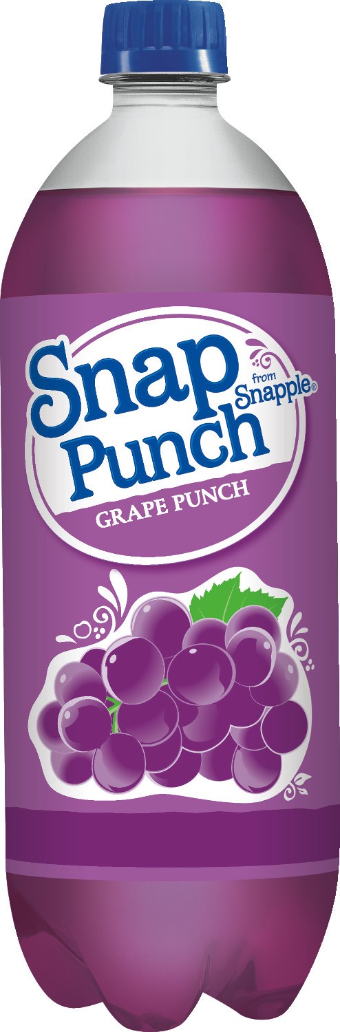 slide 1 of 3, Snapple SnapPunch Grape Punch, 1 liter