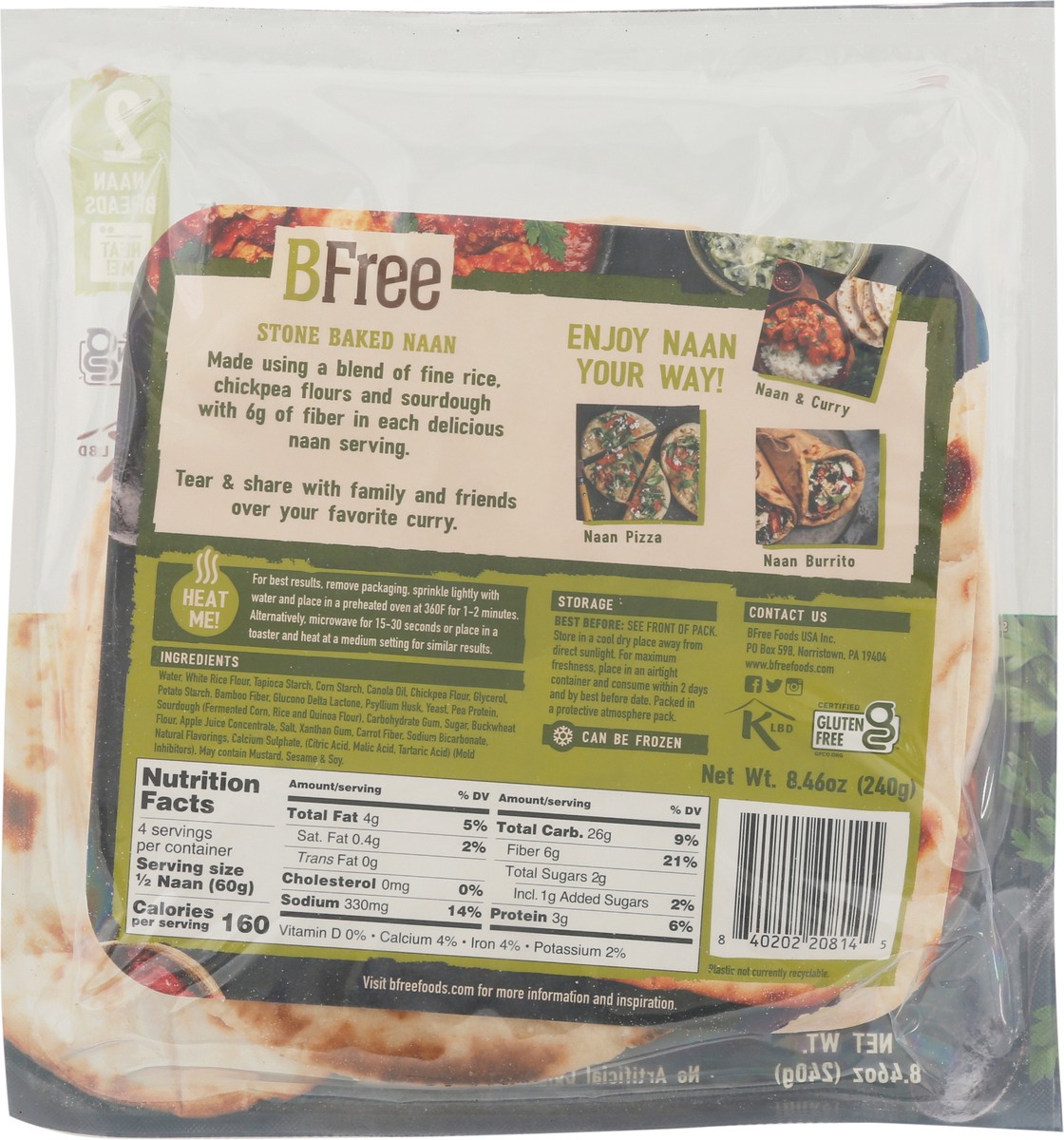 slide 5 of 9, BFree Gluten Free Stone Baked Naan Bread 2 ea, 2 ct