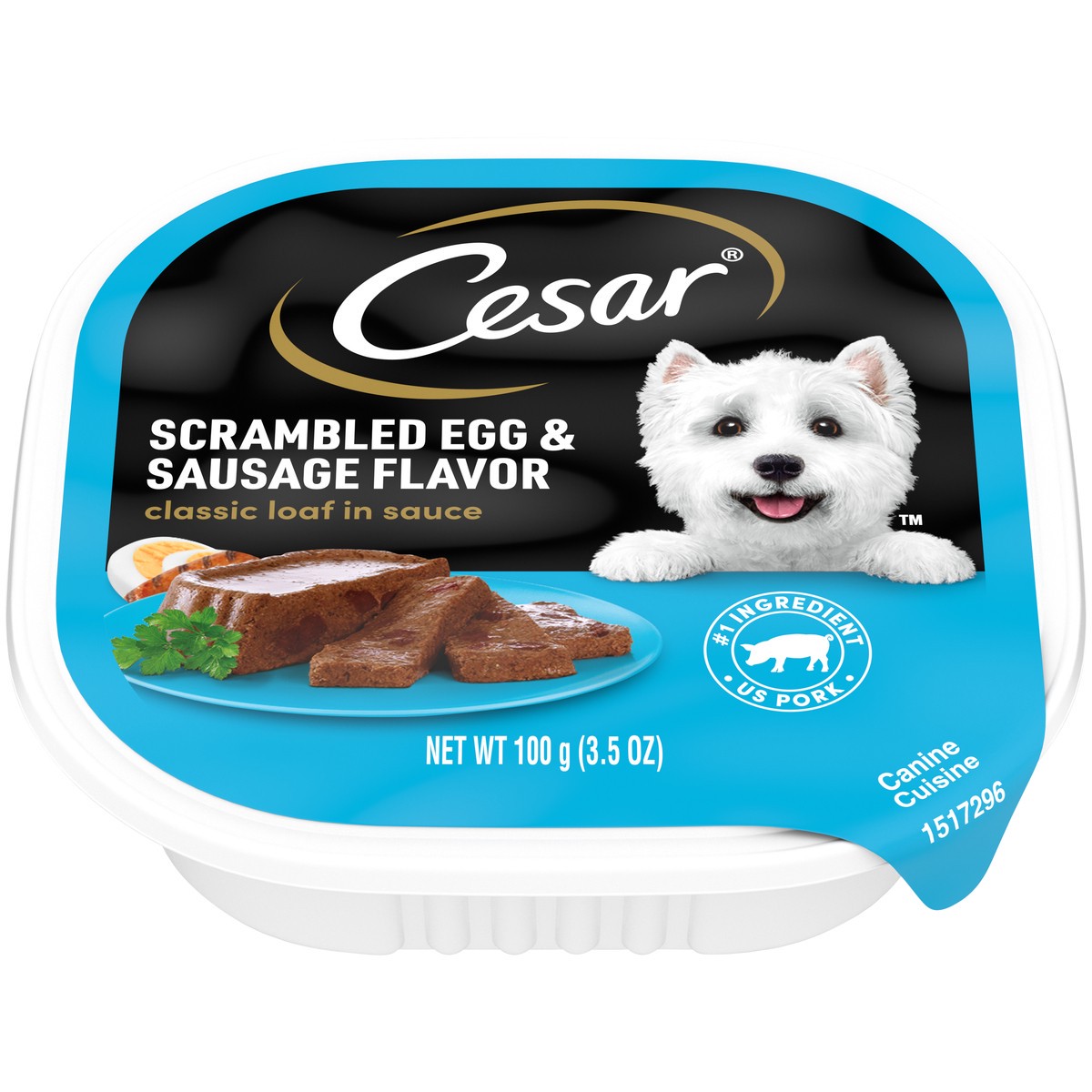slide 1 of 10, Cesar Scrambled Egg & Sausage Flavor Canine Cuisine 3.5 oz, 3.5 oz