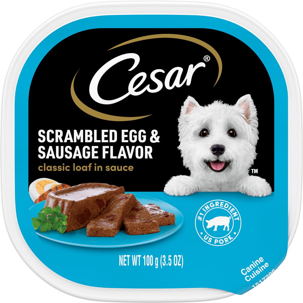 slide 8 of 10, Cesar Scrambled Egg & Sausage Flavor Canine Cuisine 3.5 oz, 3.5 oz