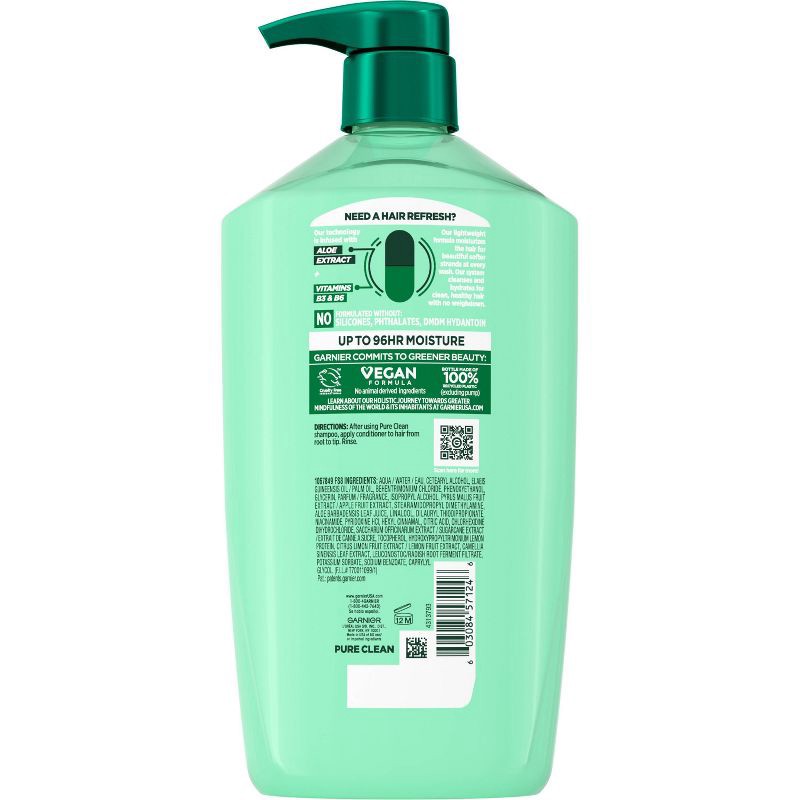 slide 2 of 6, Garnier Fructis Pure Clean Aloe Extract Fortifying Conditioner - 33.8 fl oz, 33.8 fl oz