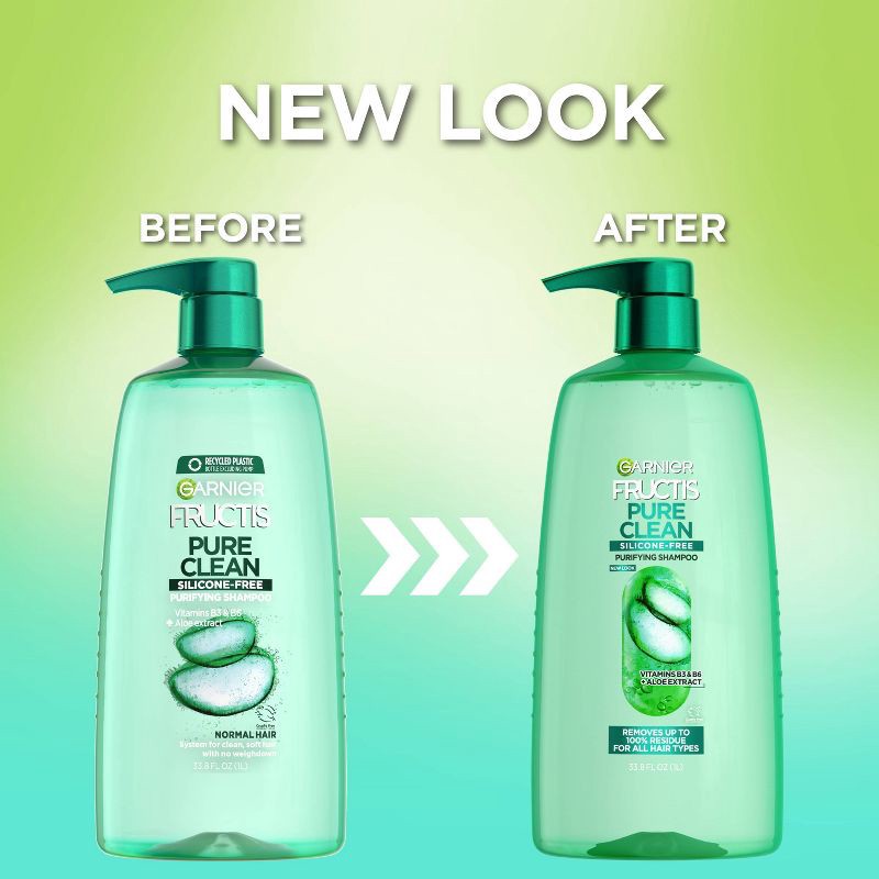 slide 6 of 6, Garnier Fructis Pure Clean Aloe Extract Fortifying Shampoo - 33.8 fl oz, 33.8 fl oz