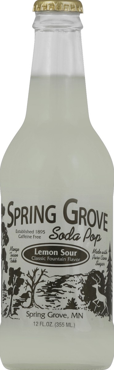 slide 3 of 4, Spring Grove Lemon Sour Soda - 12 fl oz, 12 fl oz