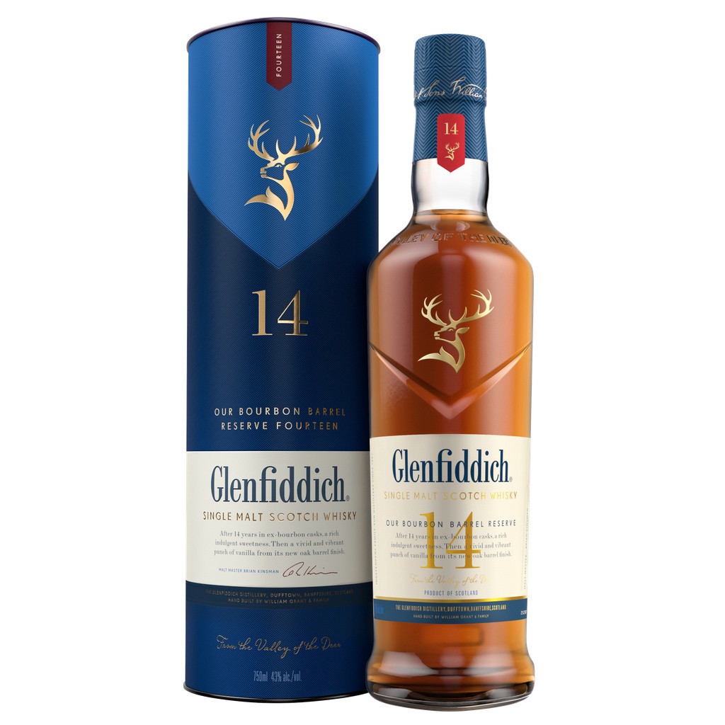 slide 1 of 11, Glenfiddich 14 Year Old Bourbon Barrel Reserve Single Malt Scotch Whisky 750ml, 750 ml