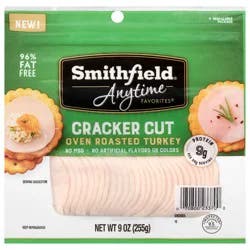 Smithfield Anytime Favorites Cracker Cut Turkey 9 oz