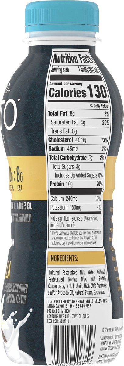 slide 9 of 13, :ratio Keto Friendly Vanilla Flavored Dairy Drink, 7 FL OZ, 7 oz