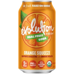 Evolution Fresh Orange Squeeze Real Fruit Soda- 12 oz