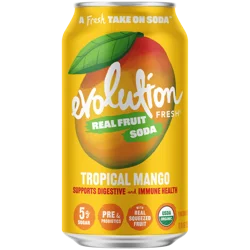 Evolution Fresh Tropical Mango Organic Real Fruit Soda - 12 fl oz Can