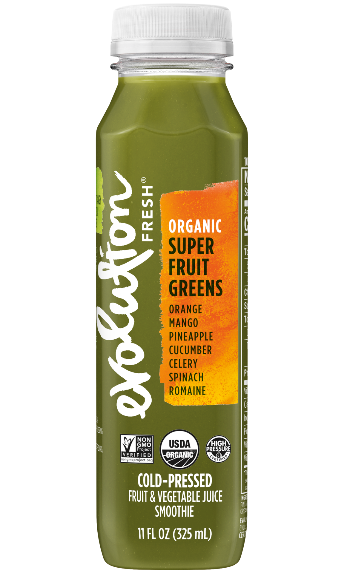 slide 1 of 4, Evolution Fresh Fresh Organic Super Fruit Greens Cold-Pressed Fruit & Vegetable Juice Smoothie - 11 fl oz, 11 fl oz