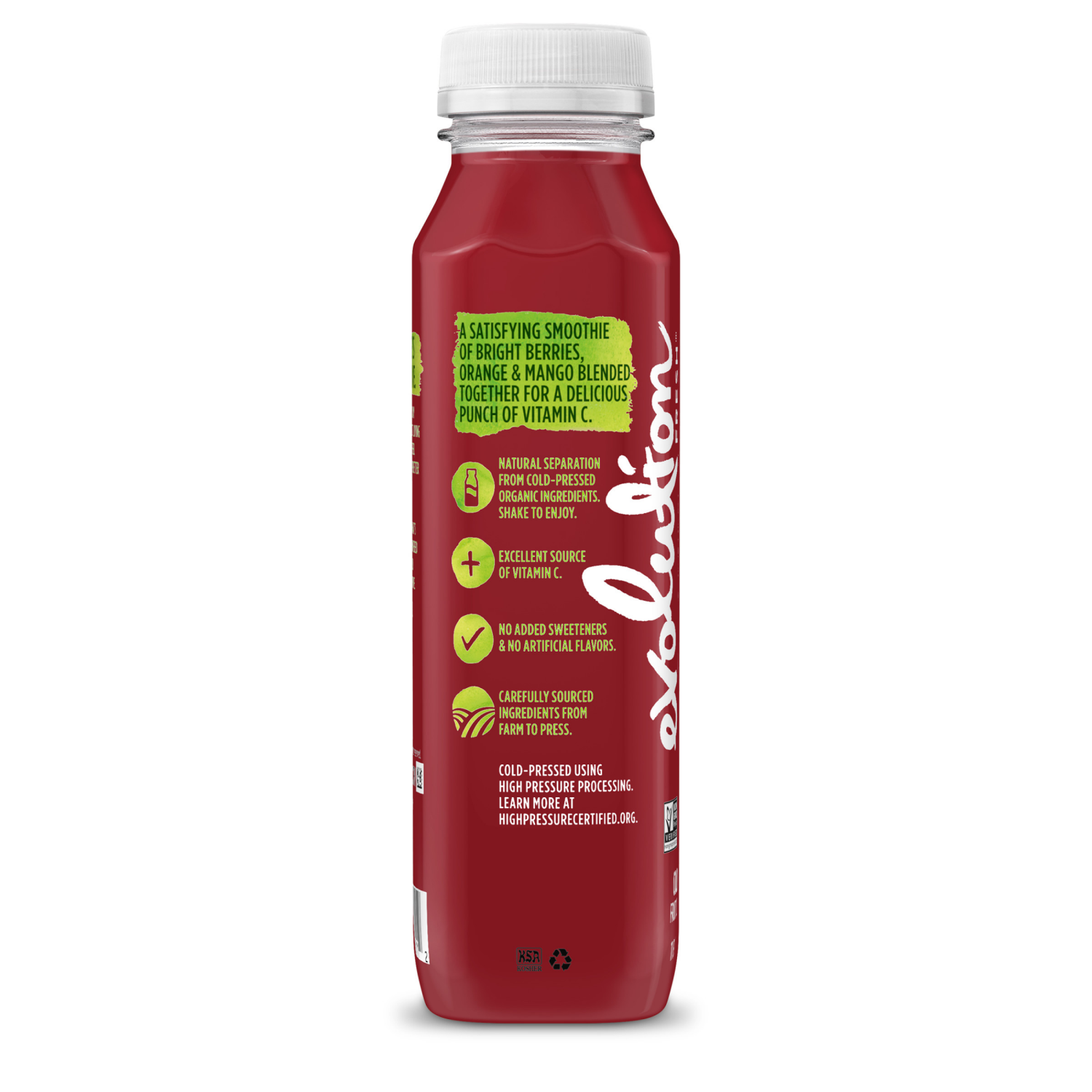 slide 3 of 4, Evolution Fresh Organic Vital Berry Cold-Pressed Vegetable & Fruit Blend Juice 11 oz., 11 fl oz
