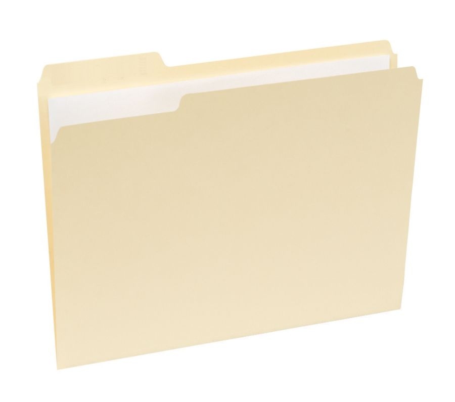 slide 2 of 5, Office Depot File Folders, 1/3 Cut, Letter Size, 30% Recycled, Manila, Pack Of 100 Folders, 100 ct