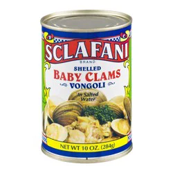 Sclafani Shelled Baby Clams Vongoli In Salted Water
