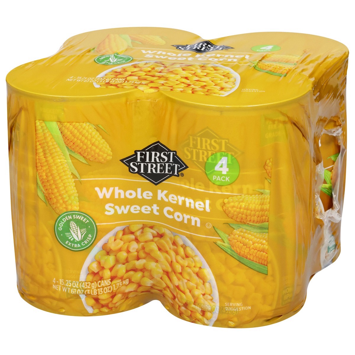 slide 2 of 4, First Street Fancy Whole Kernel Corn, 4 ct